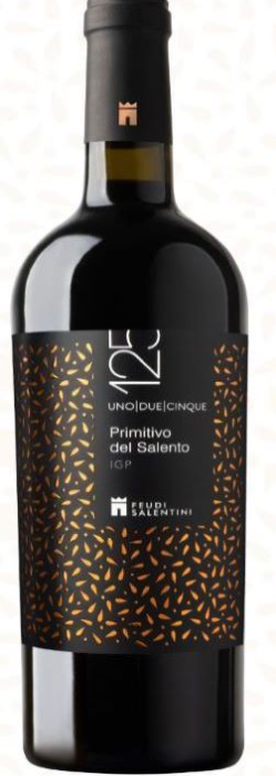 Feudi Salentini 125 Uno Due Cinque Primitivo del Salento